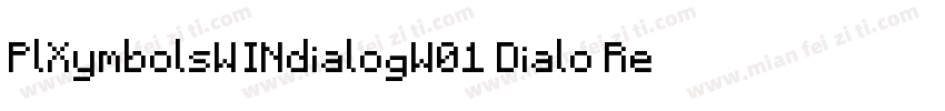 PlXymbolsWINdialogW01 Dialo Regular字体转换